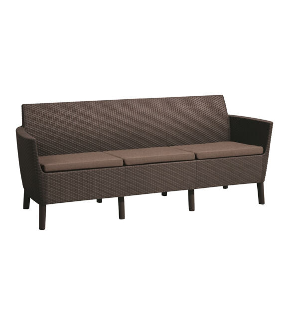 Salemo 3 seater Sofa - hnedé KETER 244095