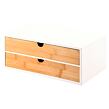 Organizér s dvoma priehradkami, 33 x 21 x 13,5 cm, bambus KESPER 58955